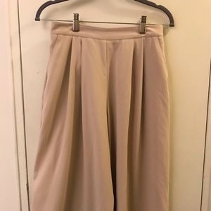 Forever 21 tan wide leg pants